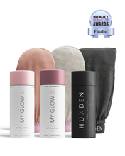 Load image into Gallery viewer, My Glow 2 Original Glove + Fake Tan Glove + Male Body Buffer