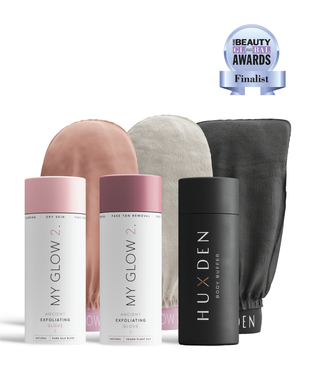 My Glow 2 Original Glove + Fake Tan Glove + Male Body Buffer