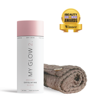 Load image into Gallery viewer, My Glow 2 Original Glove + Hair Towel (Cocoa) Bundle