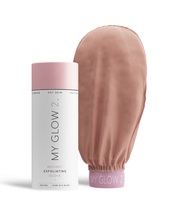 Load image into Gallery viewer, My Glow 2 Original Glove + Hair Towel (Cocoa) Bundle - MY GLOW 2.